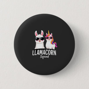 Chapa Redonda De 5 Cm Equipo de Llamacorn Unicornio Divertido Camiseta d