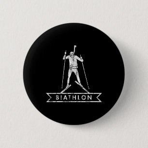 Chapa Redonda De 5 Cm Equipo de Montañas Biathlon Ski Skier