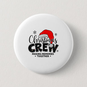 Chapa Redonda De 5 Cm Equipo de Navidad Luces de Navidad Pijamas Familia