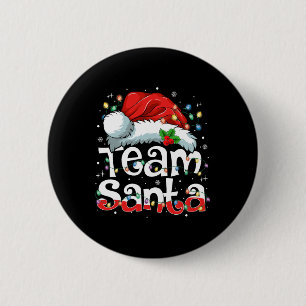 Chapa Redonda De 5 Cm Equipo de Navidades de Santa Claus Familia coincid