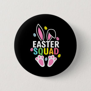 Chapa Redonda De 5 Cm Equipo de Pascua Camiseta divertida de domingo de