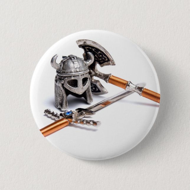 Chapa Redonda De 5 Cm Equipo de Viking (Anverso)