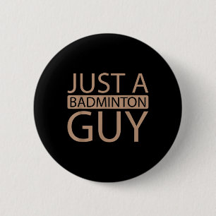 Chapa Redonda De 5 Cm Equipo del transbordador Badminton - Jugador Sólo