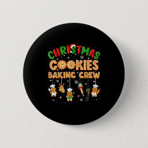 Chapa Redonda De 5 Cm Equipo Divertido de Horneado de Galletas de Navida