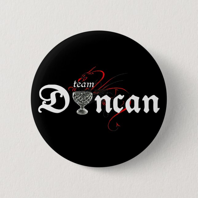 Chapa Redonda De 5 Cm ¡Equipo DUNCAN! (botón oscuro) (Anverso)
