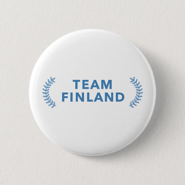 Chapa Redonda De 5 Cm Equipo Finlandia (Anverso)