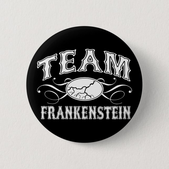 Chapa Redonda De 5 Cm Equipo Frankenstein (Anverso)