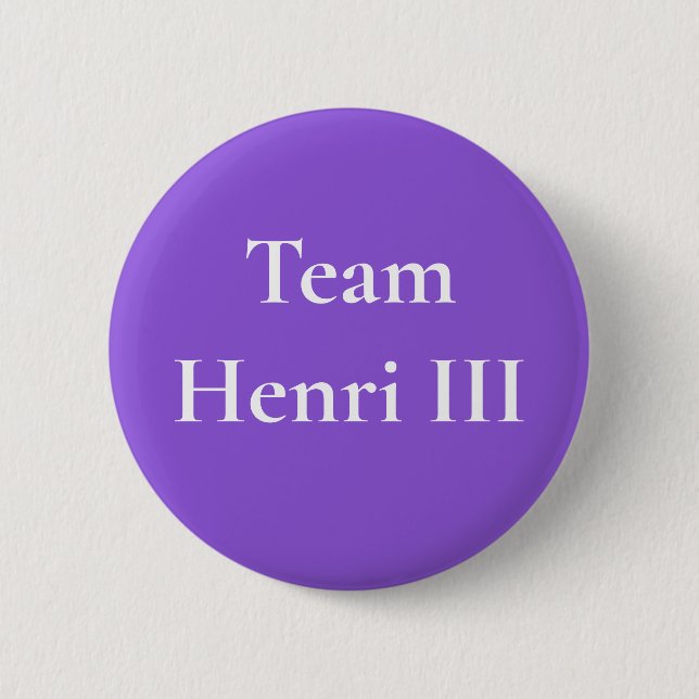 Chapa Redonda De 5 Cm Equipo Henri III (Anverso)