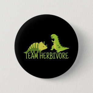 Chapa Redonda De 5 Cm Equipo Herbivore Vegan