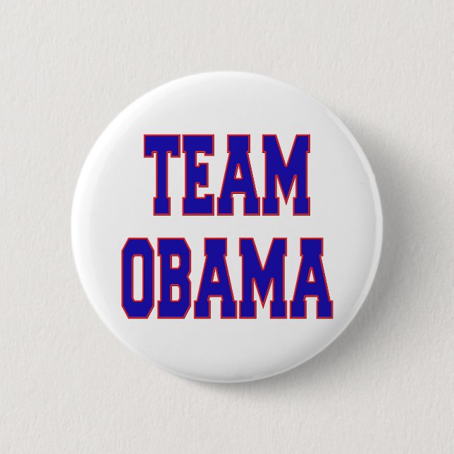 CHAPA REDONDA DE 5 CM EQUIPO OBAMA (Anverso)