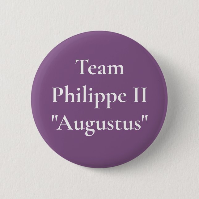 Chapa Redonda De 5 Cm Equipo Philippe II (Philip Augustus) (Anverso)
