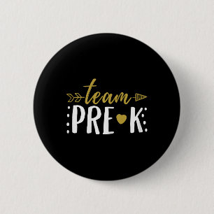Chapa Redonda De 5 Cm Equipo Pre-k Maestro Estudiante de Preescolar Flec