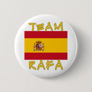 Chapa Redonda De 5 Cm Equipo Rafa con la bandera española