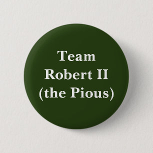 Chapa Redonda De 5 Cm Equipo Robert II (el Pious)