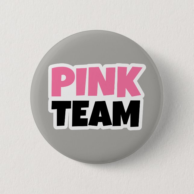 Chapa Redonda De 5 Cm Equipo rosa (Anverso)