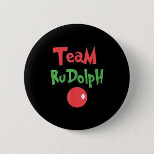Chapa Redonda De 5 Cm Equipo Rudolph - Rudolph El Reno De La Nariz Roja