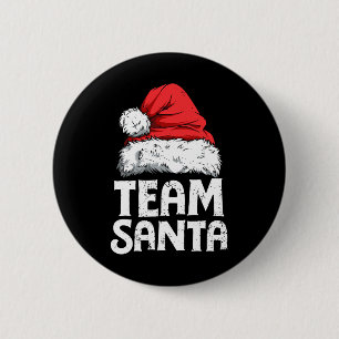 Chapa Redonda De 5 Cm Equipo Santa Squad de Navidad Familia Pijamas a ju