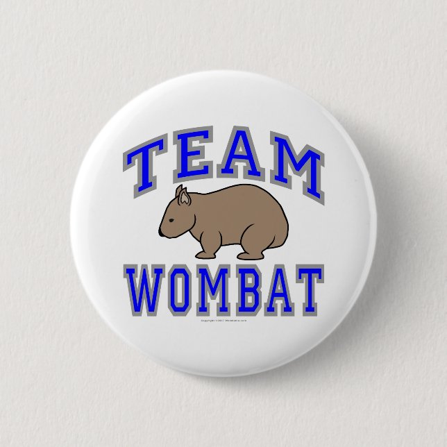 Chapa Redonda De 5 Cm Equipo Wombat II (Anverso)