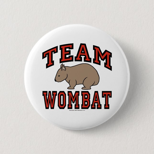 Chapa Redonda De 5 Cm Equipo Wombat III (Anverso)