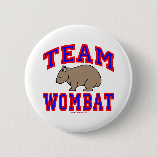 Chapa Redonda De 5 Cm Equipo Wombat VI (Anverso)