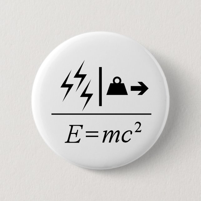 Chapa Redonda De 5 Cm Equivalencia de energía masiva (Anverso)
