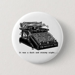 Chapa Redonda De 5 Cm Era una noche oscura y tempestuosa