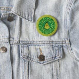 Chapa Redonda De 5 Cm Eres una Persona Mala Señor Grinch Insignia