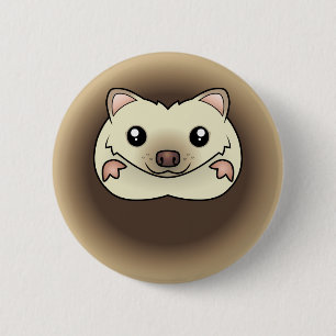 Chapa Redonda De 5 Cm Erizo Pygmeo de Dibujos Animados