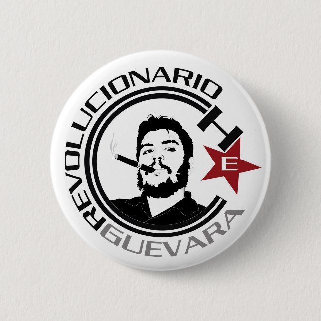 Chapa Redonda De 5 Cm Ernesto Guevara (Anverso)