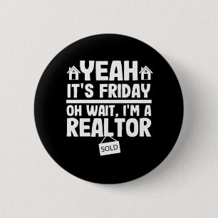 Chapa Redonda De 5 Cm Es el regalo del agente inmobiliario de The Realto