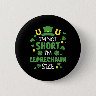Chapa Redonda De 5 Cm Es gracioso que no soy corta, soy de tamaño leprec