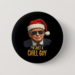 Chapa Redonda De 5 Cm Es gracioso que solo soy un meme de Navidades de C