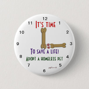 Chapa Redonda De 5 Cm Es hora