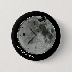 Chapa Redonda De 5 Cm Es tiempo de la luna