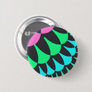 Chapa Redonda De 5 Cm Escalas azul claro y verde