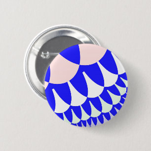 Chapa Redonda De 5 Cm Escalas azul y blanco