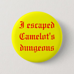 Chapa Redonda De 5 Cm Escapé las mazmorras de Camelot