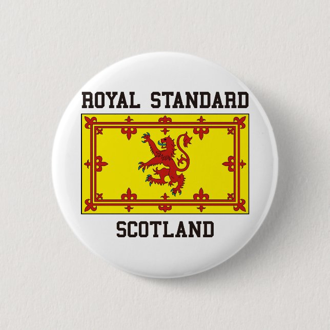 Chapa Redonda De 5 Cm Escocia estándar real (Anverso)