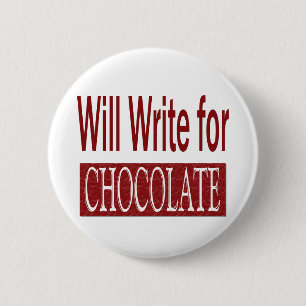 Chapa Redonda De 5 Cm Escribirá para el regalo del chocolate para los