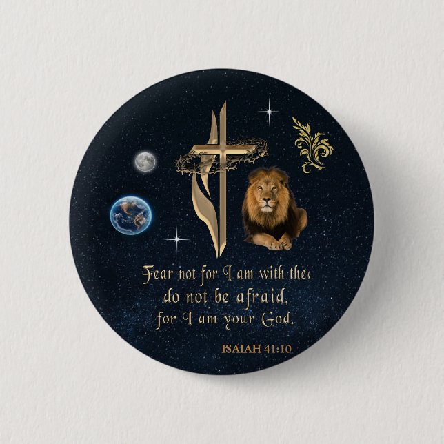 Chapa Redonda De 5 Cm Escritura cristiana (Anverso)