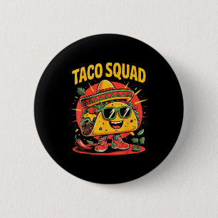 Chapa Redonda De 5 Cm escuadrón de tacos 