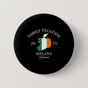 Chapa Redonda De 5 Cm Escuadrón de viajes familiares Irlanda 2025