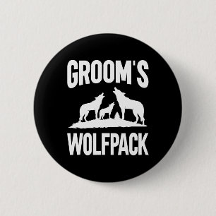 Chapa Redonda De 5 Cm Escuadrón del Novio Wolfpack 2 