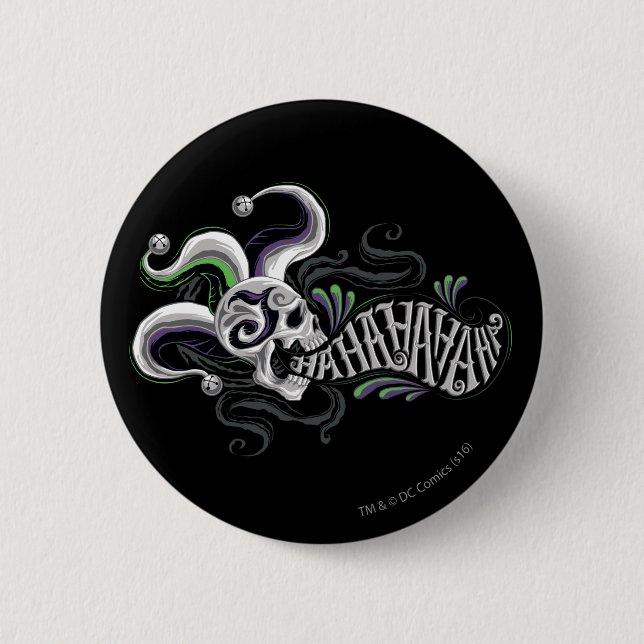 Chapa Redonda De 5 Cm Escuadrón suicida | Broker Skull - Jaja (Anverso)