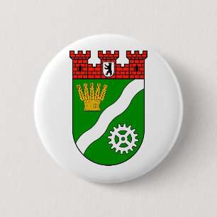 Chapa Redonda De 5 Cm Escudo de armas Berlín Marzahn Hellersdorf