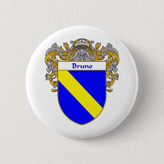 Chapa Redonda De 5 Cm Escudo de armas de Bruno (cubierto)