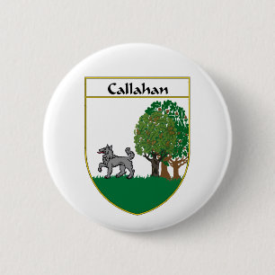 Chapa Redonda De 5 Cm Escudo de armas de Callahan/escudo de la familia