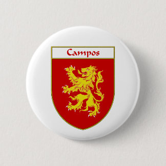 Chapa Redonda De 5 Cm Escudo de armas de Campos/escudo de la familia
