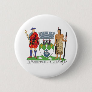 Chapa Redonda De 5 Cm Escudo de armas de Dunedin