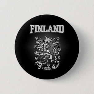 Chapa Redonda De 5 Cm Escudo de armas de Finlandia